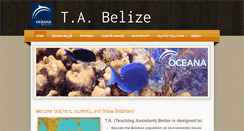 Desktop Screenshot of oceanateachbz.com